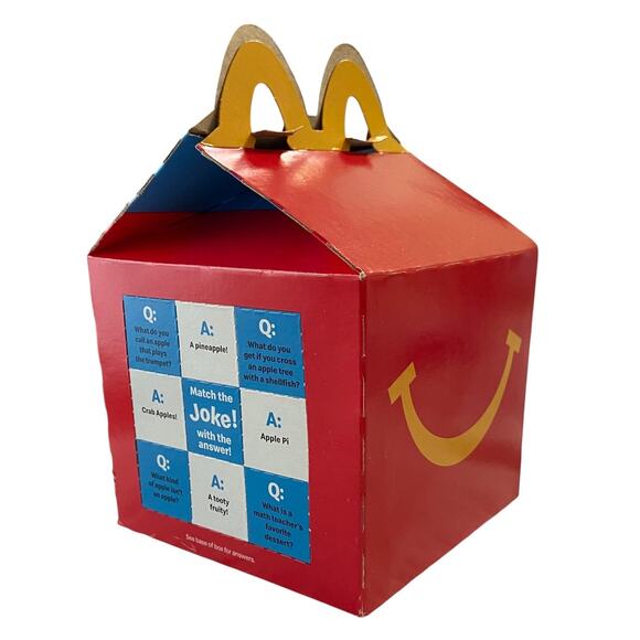McDonalds Happy Meal Box Red Apple Slices 2021 Collect Ephemera Hobby Fast Food - Picture 3 of 7
